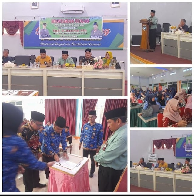 Dr. Ahmad Asdi, M.Pd. Resmi Jabat Kepala MAN 2 Kota Padang dalam Suasana Penuh Khidmat dan Kekeluargaan