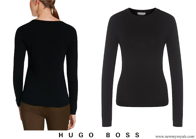 Queen Letizia wore Hugo Boss cashmere sweater