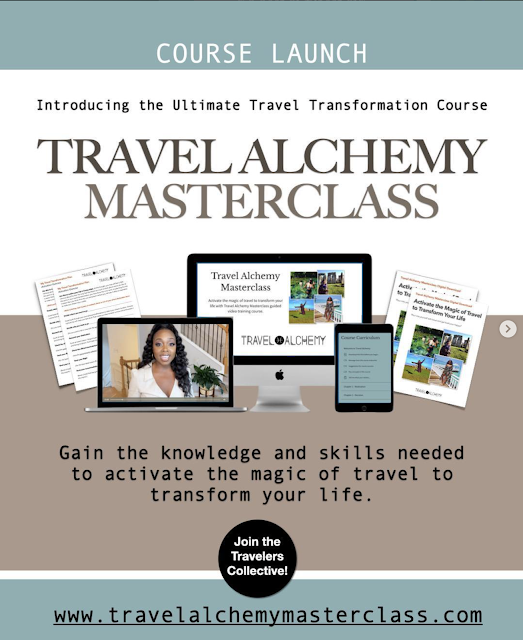 travel alchemy masterclass course launch flyer