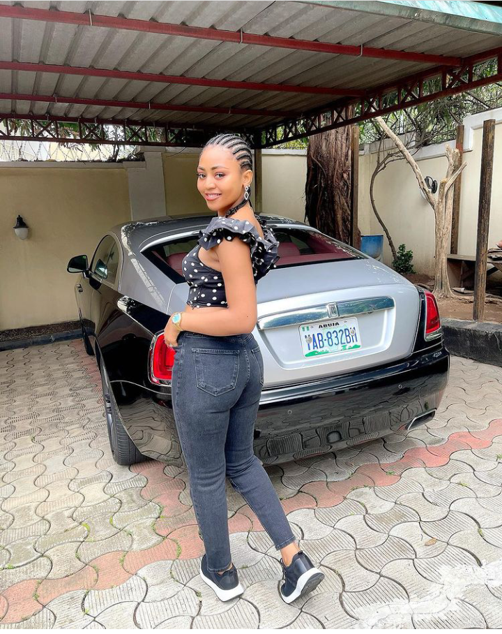 Actress Regina Daniels Flaunts Her Tiny Backside In New Photos (See Photos)