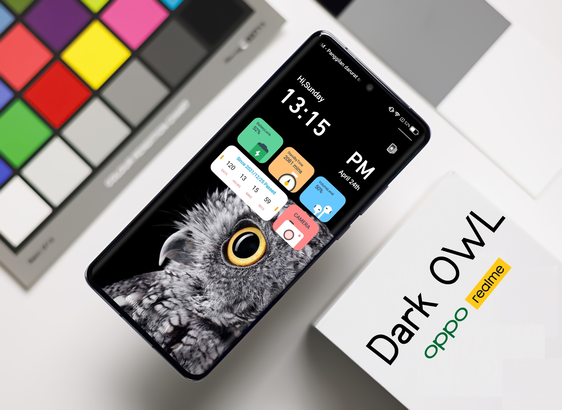 Download Dark OWL Themes for Oppo and Realme