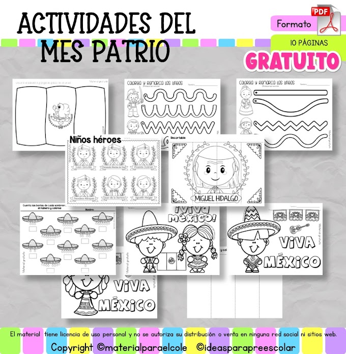 ACTIVIDADES MES PATRIO PARTE 1 (MÉXICO)
