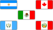 Aquí un ejemplo con la bandera mexicana: