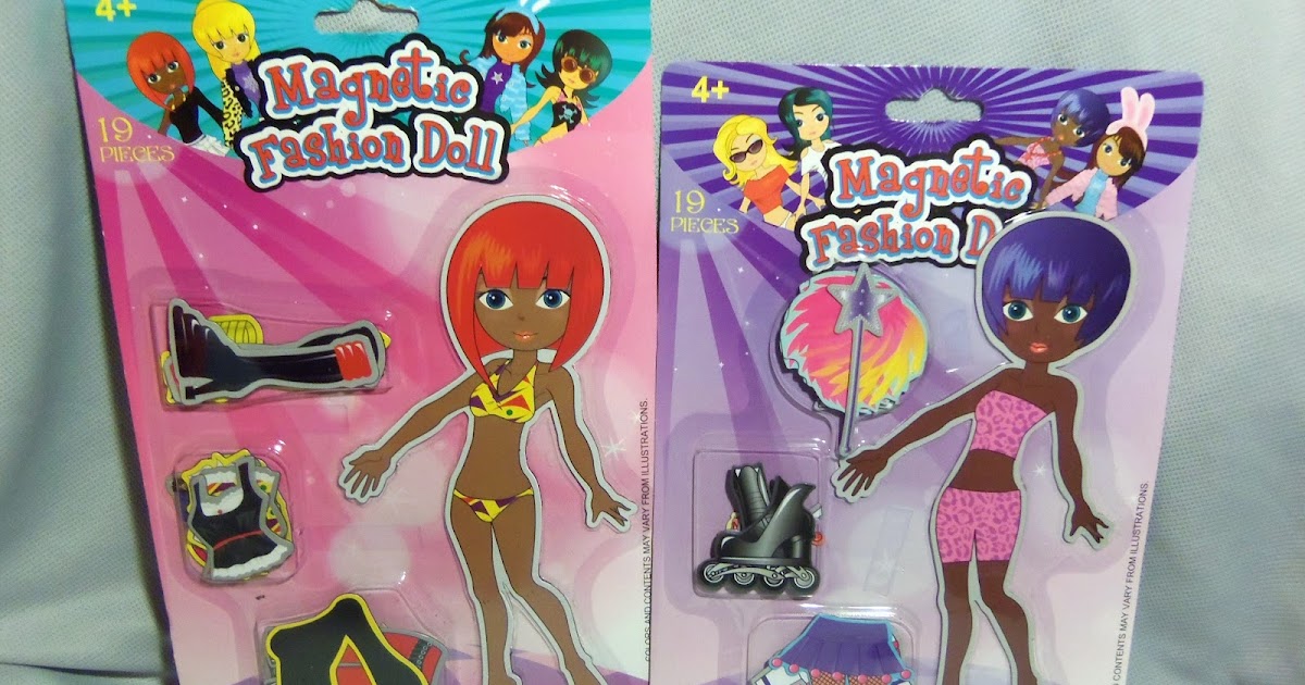 Magnetic Paper Dolls from Dollar General. Black Doll Collecting