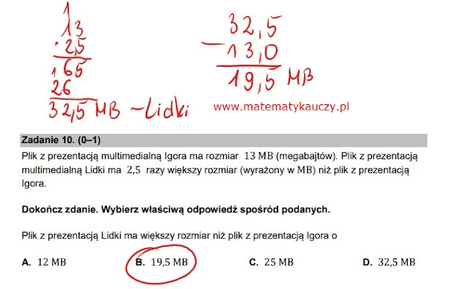 Rozwiązania KROK PO KROKU i odpowiedzi do EGZAMIN ÓSMOKLASISTY z 25 maja 2022 roku.