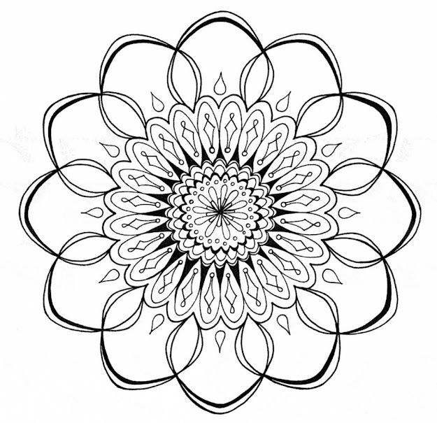Wizard Coloring Pages Hydra Coloring Pages Sketch Template Intended For Big  Flower Coloring Pages 