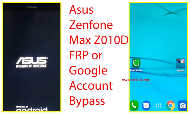 Asus Zenfone Max Z010D FRP Google Account Bypass