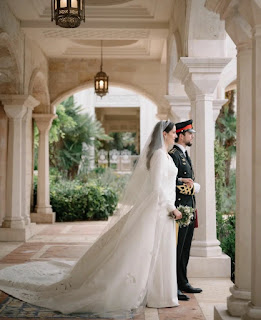 Official wedding portrait Crown Prince Hussein