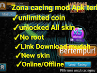 Download Game cacing Worms Zone Io MOD APK Full Unlocked terbaru
