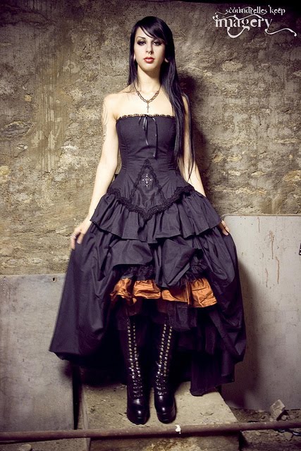 Beautiful Gothic Steampunk Wedding Dress