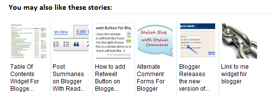 Related Posts Widget for Blogger with Thumbnails 