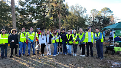 Beachside High school National Honors Society at the St. Augustine MLK Day Event at the Pinehurst & San Sebastian Cemeteries.