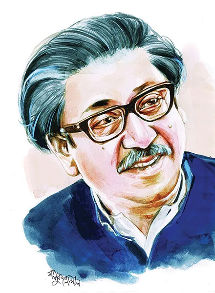 Paintings of Sheikh Mujibur Rahman - Paintings of Sheikh Mujib - Paintings of Sheikh Mujibur Rahman - Paintings of Bangabandhu - bongobondhur chobi