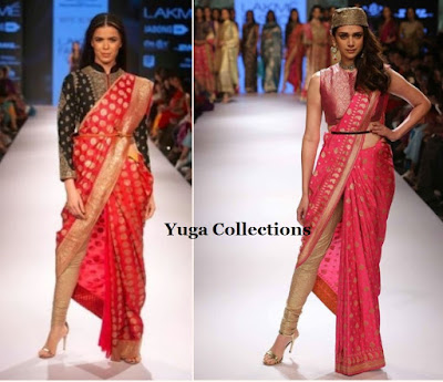 saree on leggings or jeggings