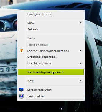 cara ganti background windows otomatis, shortcut untuk ganti background, next desktop background shortcut