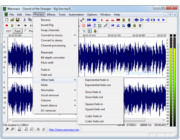 Wavosaur audio editing software تسجيل الصوت الملفات الصوتية  تعديل جودة الصوت  مجاناتعديل الملفات الصوتية 
