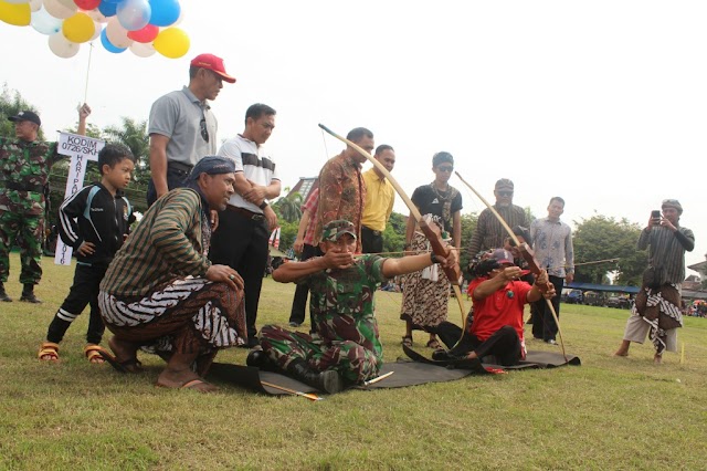 DANDIM 0726/SUKOHARJO BUKA LOMBA PANAHAN TRADISIONAL 