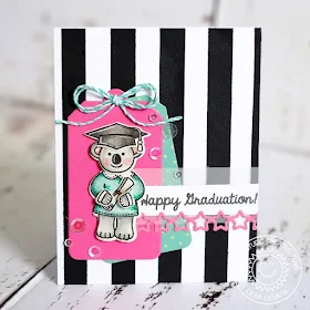 Sunny Studio Stamps: Comfy Creatures & Woo Hoo Koala Bear Graduation Card by Lexa Levana.