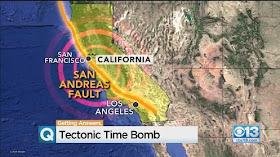 esplosione dell'attività sismica lungo la costa occidentale