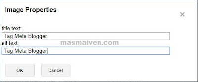 Image Properties Blogger