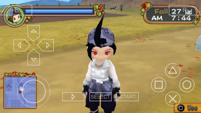 Mod Texture Player Character (Sasuke) Harvest Moon HOLV For PPSSPP