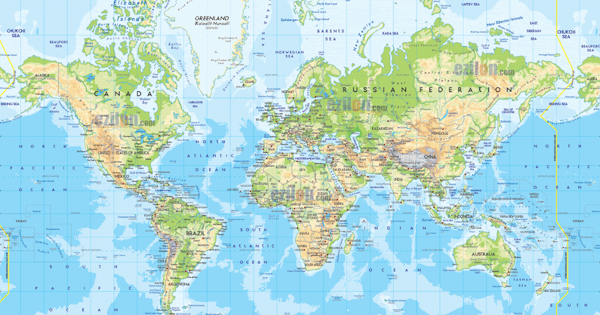 Carte du Monde Avec Pays | Carte du Monde Avec Pays