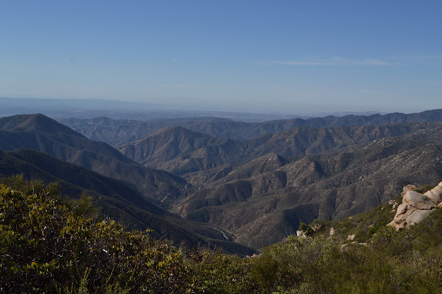 SR-74 winding along the canyon to the sea