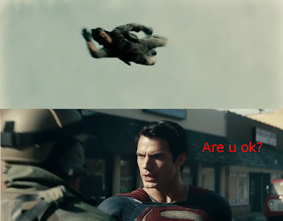 Супермен спасает пилота