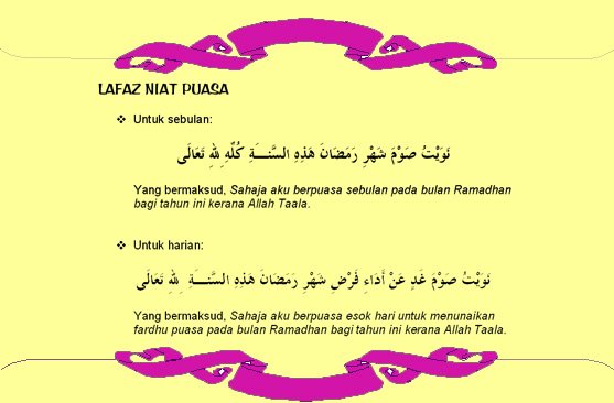 Niat Puasa Ganti Ramadhan Dan Puasa Sunat Isnin