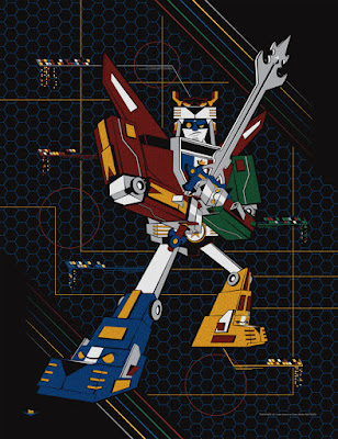 Voltron “The Defender” Screen Print by Ian Glaubinger