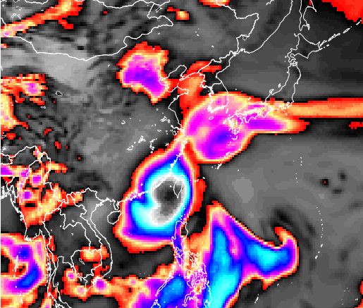 western pacific ocean typhoon taiwan china july 2015