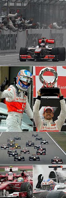 McLaren faz dobradinha e Jenson Button é o novo líder do GP-2010.