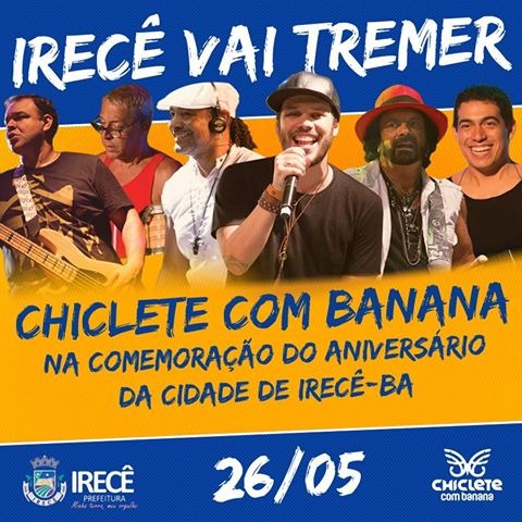 Chiclete com Banana no aniversário de Irecê