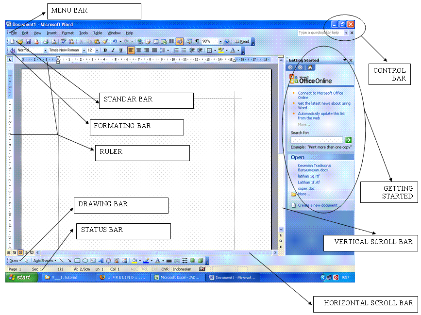 UJIAN PRAKTEK TIK SMPN 15 BANDUNG MICROSOFT  WORD 