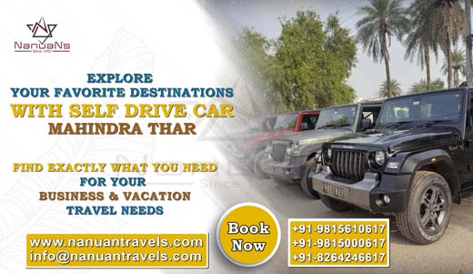 Mahindra Thar Self Drive Car in Chandigarh and Mohali