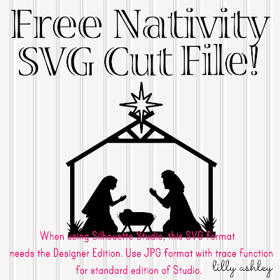 Free Nativity SVG cut file