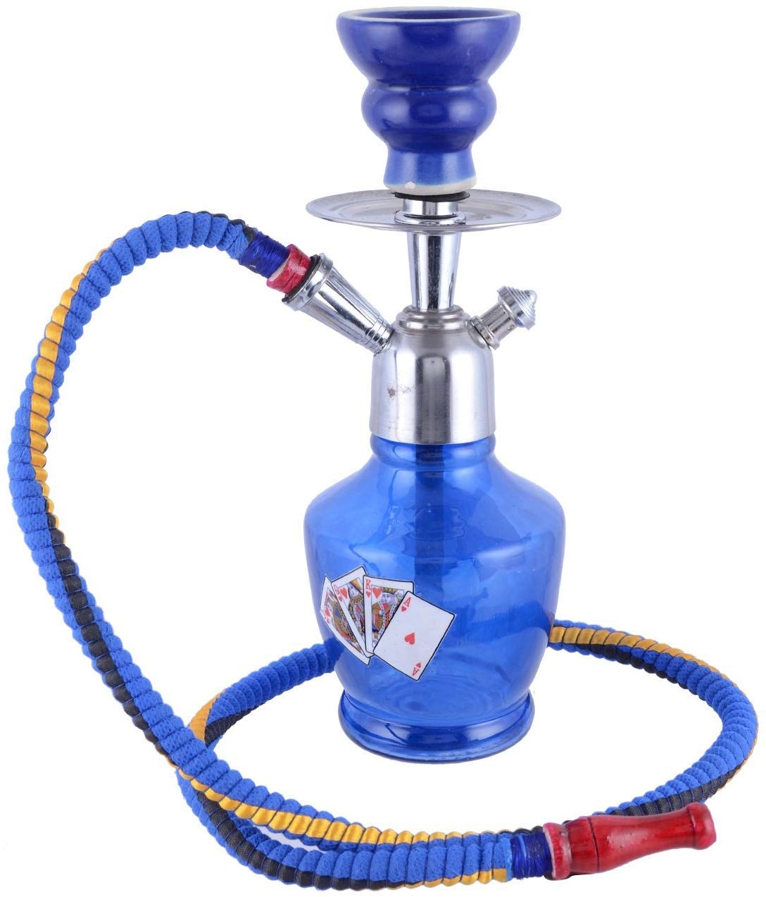 JaipurCrafts Ceramic Hookah (Blue_10 X 4 X 4 Inch)