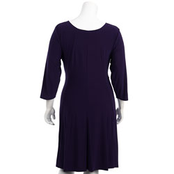 Tiana B. Women's Plus Size Knot Front Dress