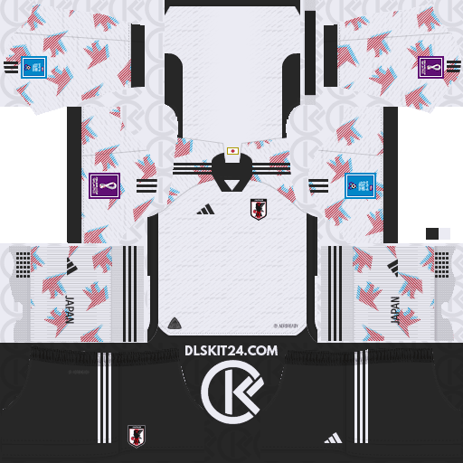 Japan (日本) Kits 2024-2026 Adidas - Dream League Soccer Kits 2024 (Away)
