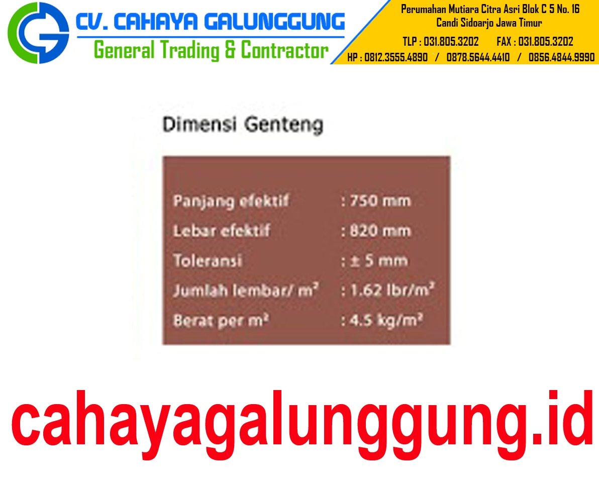 Brosur Dan Harga Genteng  Metal Star Roof Harga Atap 