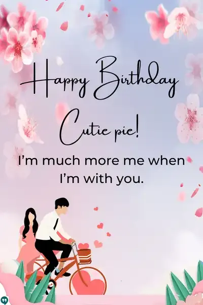 happy birthday cutiepie wishes images for lover