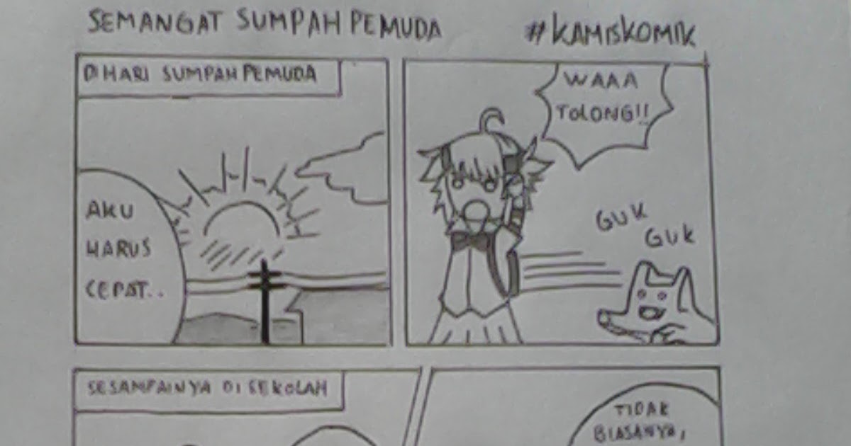  Menggambar Komik  Di Buku Gambar Komicbox