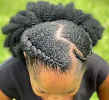 African Natural Hair in Protective Style