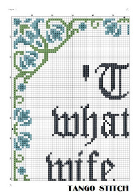 Tis what my wife said Medieval funny cross stitch pattern