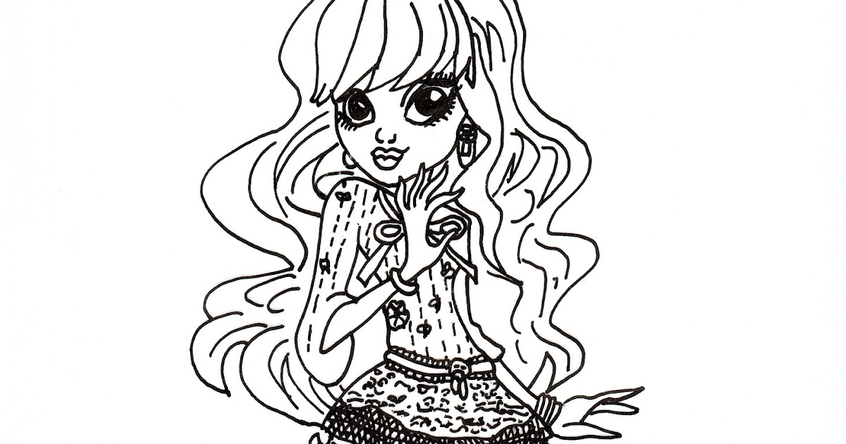 Download Free Printable Monster High Coloring Pages: Free Twyla Coloring Sheet