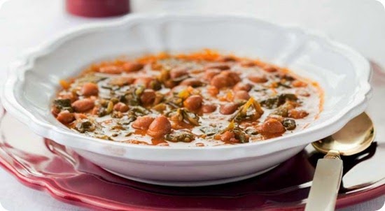 Zuppa di fagioli alle erbette