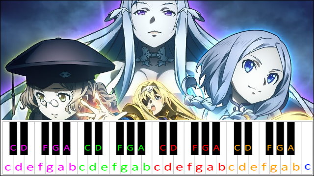 RESISTER by ASCA (SAO: Alicization Opening 2) Hard Version Piano / Keyboard Easy Letter Notes for Beginners