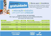 Utilidade Pública: Cursos do SENAC. SENAC : cursos em UberlândiaMG