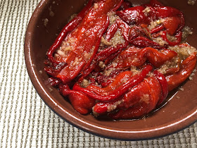 roast peppers, side dish, vegan recipes