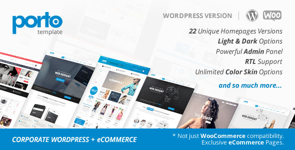 Free Download Porto WooCommerce WordPress Theme 